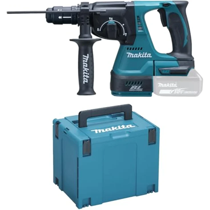 Makita DHR243Y1J Akku-Kombi-Hammer (für SDS-PLUS, 18 V, SystemKIT mit 1 Akku 1,5 Ah, ohne Ladegerät, im Makpac) – Bild 2
