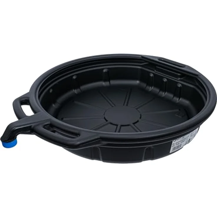 BGS 9980 Durchmesser: 570 mm | Höhe: 120 mm | Material: HDPE | schlagfest Öl-Auffangwanne mit Ausgießer 15 l – Bild 2