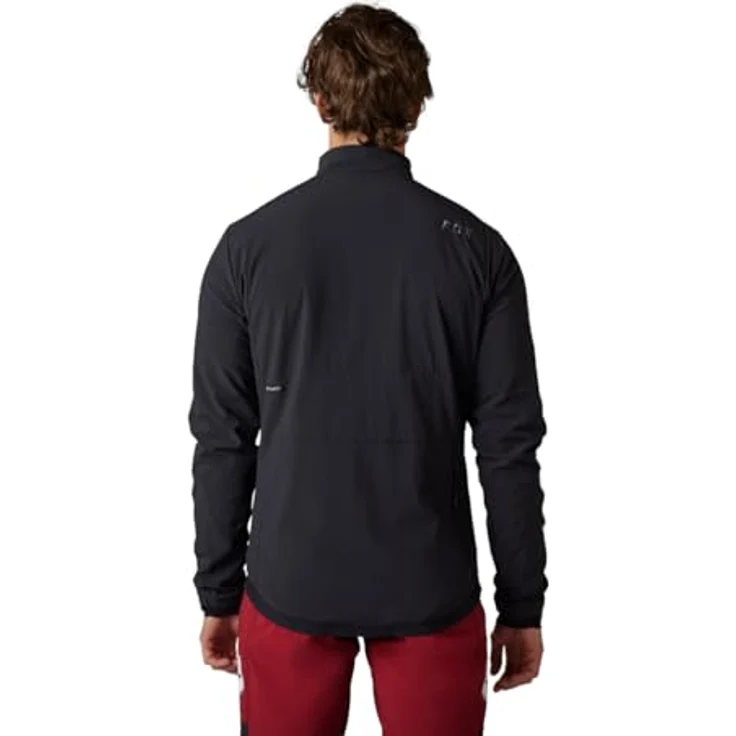 Fox Defend Fire Alpha Blk, Herren Velojacke aus robustem Polyester mit gebürstetem Fleece-Innenfutter, Schwarz, M – Bild 2