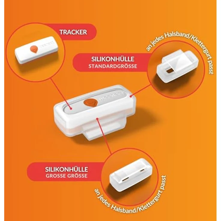 Weenect XS für Hunde - NEU Mini GPS-Tracker für Hunde | GPS-Tracking in Echtzeit | Kleinstes Modell auf dem Markt | Abonnement | Wasserdicht – Bild 2