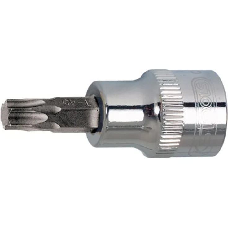 KS Tools Bohrer- und Bitset 3/8" CHROMEplus Torx, T40, vernickelt, Innenvierkantantrieb nach DIN 3120/ISO 1174 – Bild 2