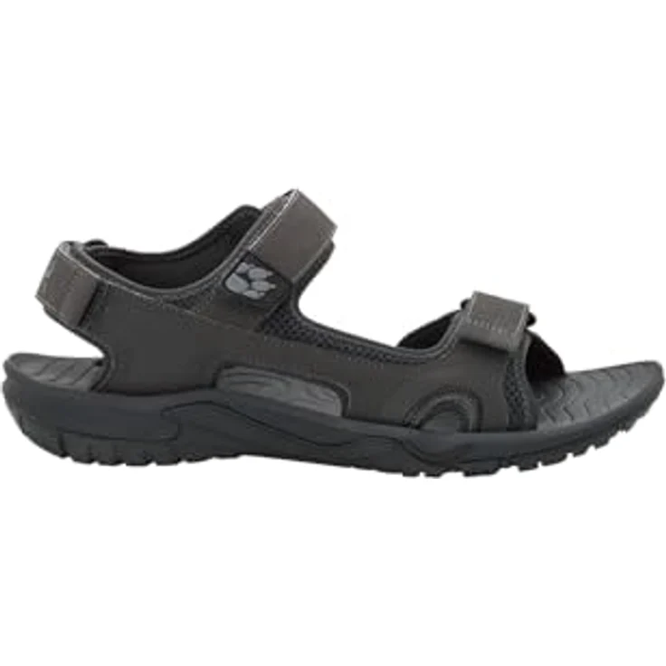 Jack Wolfskin LAKEWOOD CRUISE SANDAL M Sandale mit Klettverschluss, robuste Funktionssandale in Schwarz – Bild 2
