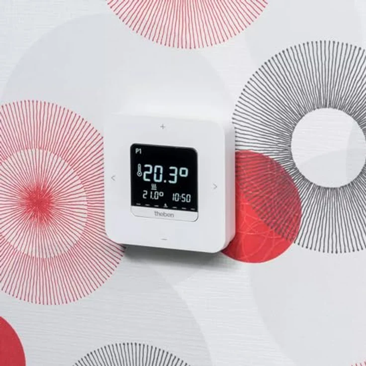 Theben Ramses 811 top3, Digital-Uhrenthermostat für zeitabhängige Temperaturregelung, Batterieversion, Bluetooth, 3 programmierbare Wochenprogramme, Ferienprogramm – Bild 3