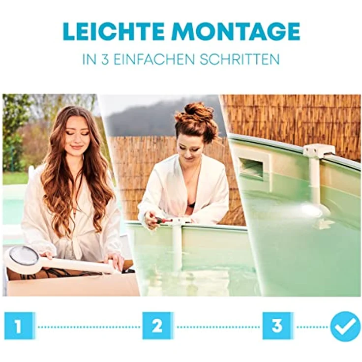 my POOL BWT LED Einhängescheinwerfer, weiß, 72 LEDs, Neutralweiß, Lichtkegel 120° – Bild 3