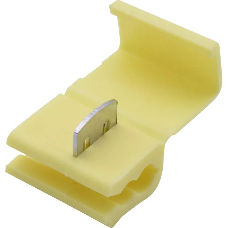 TRU COMPONENTS T1904C105 Abzweigverbinder flexibel 4-6mm², starr 4-6mm², Polzahl 2, 10 Stück, gelb