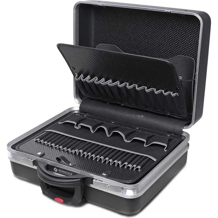 Bernstein 7015 Elektriker Werkzeugkoffer, unbestückt, Kunststoff, kompakt mit Rollen und Hebelgriff