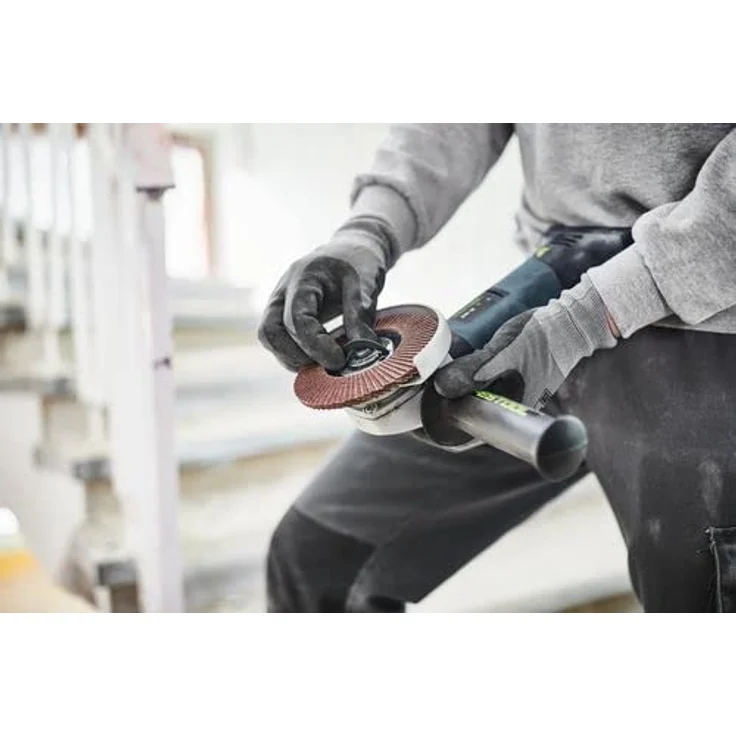 Festool Akku-Winkelschleifer AGC 18-125 5,0 EBI-Plus, robust mit stufenlos regelbarer Drehzahl und bürstenlosem EC-TEC Motor, inkl. 2 Akkupacks 5,0 Ah und Schnellladegerät – Bild 7