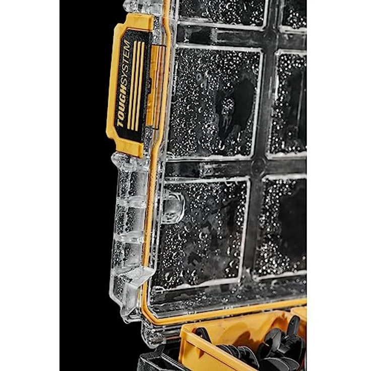 DeWALT Tough System 2.0 Box DWST83394-1, Organizer mit 9 l Volumen und IP65 Schutzart, transparent – Bild 4