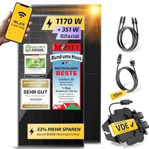 Bild für Solakon 1170W Balkonkraftwerk 800W mit upgradebarem Wechselrichter 600W