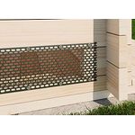 Lüftungsgitter, Traufgitter 50 mm x 5 m für Gartenhaus, Lüftungsband Anthrazit, Mäusegitter für den Garten