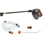 WORX WG633E.9 Hydroshot Akku-Hochdruckreiniger 20V - 56 Bar Max. Druck - zur Reinigung & Bewässerung - leistungsstarker bürstenloser Motor - 5-in-1 Druckdüse - ohne Akku & Ladegerät, Schwarz