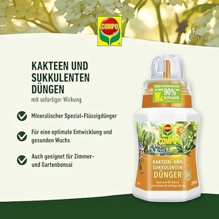 Compo Kakteendünger u. Bonsaidünger250 ml – Bild 9