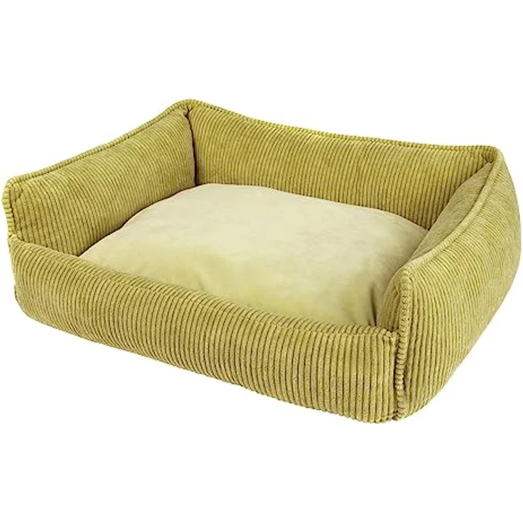 Nobby 61910 Komfortbett eckig KIREK Limone mit Wendekissen, waschbar bis 30°C – Bild 2