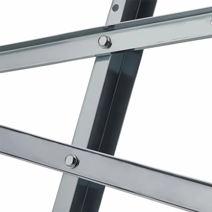 GARMIO Sägebock Sägebock verzinkt zusammenklappbarer Holzsägebock 4-fach, Extra robust, verkeilte Zinken, Greifzähne besserer Halt, 150 kg max. Belastbarkeit, silber – Bild 6