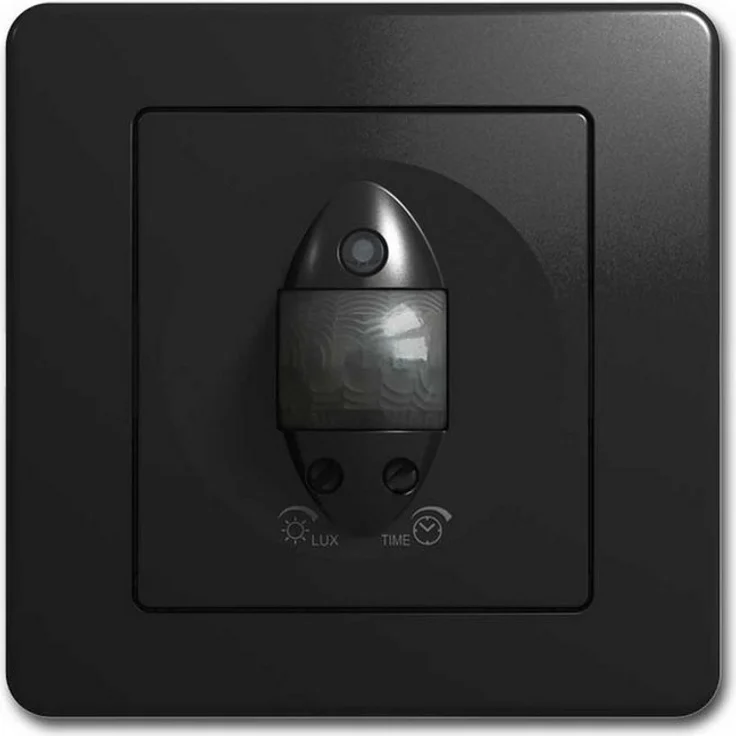 TEM EKONOMIK IR Bewegungsmelder anthrazit, Unterputz, 250V~/5A, IP40, Erfassungswinkel 110°, bis 8 m Reichweite