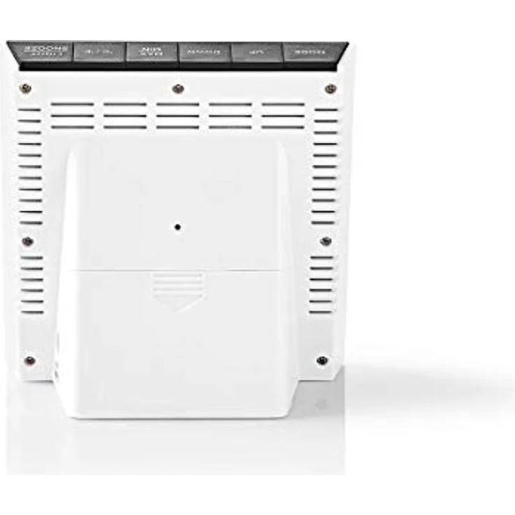 Nedis Wetterstation Uhr WEST404BK, Funkwetterstation mit Farbdisplay, Innentemperatur- und Aussentemperaturmessung, Schwarz/Weiss, mit Wecker und Hygrometer – Bild 5