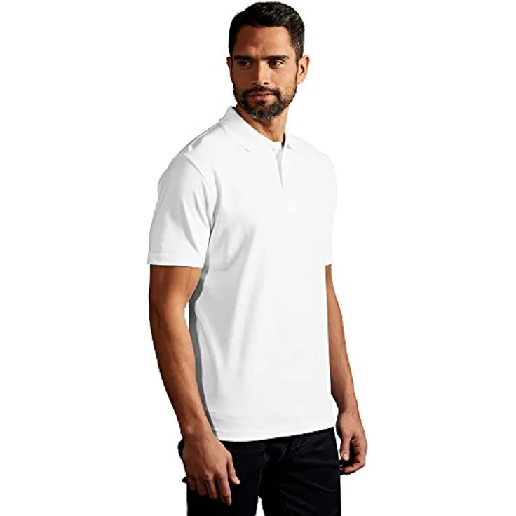 Superior Poloshirt Herren, Weiß, XXL