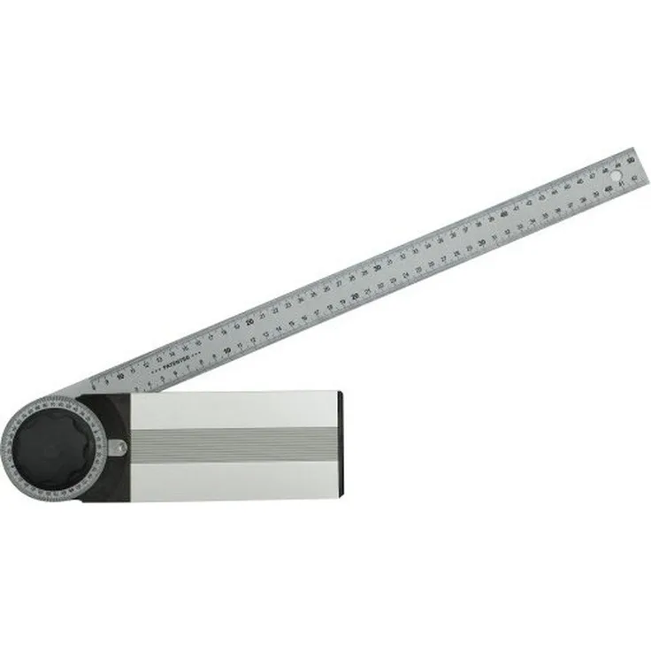 TOYA Winkelmesser VOREL, verstellbar, 750 mm Aluminiumfuß mit Stahlband und Millimeterabstand