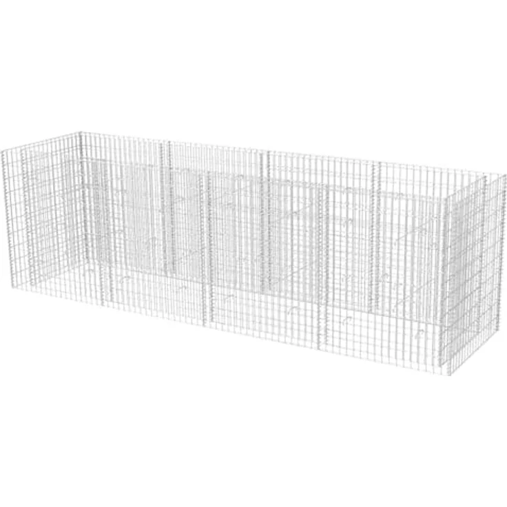 vidaXL Gabionen-Hochbeet Stahl 360×90×100 cm – Bild 2