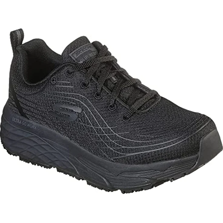 Skechers MAX CUSHIONING ELITE SR Berufsschuh 41, Schwarz, Maschinenwäsche geeignet – Bild 2