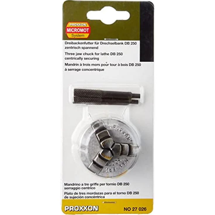 PROXXON 27026 Dreibackenfutter für Drechselbank DB250 (27020) – Bild 3