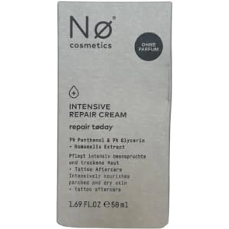 Nø Cosmetics Repair Today Intensive Repair Cream, 50 ml, beruhigende, vegane Tattoo-Creme, tierversuchsfrei – Bild 2