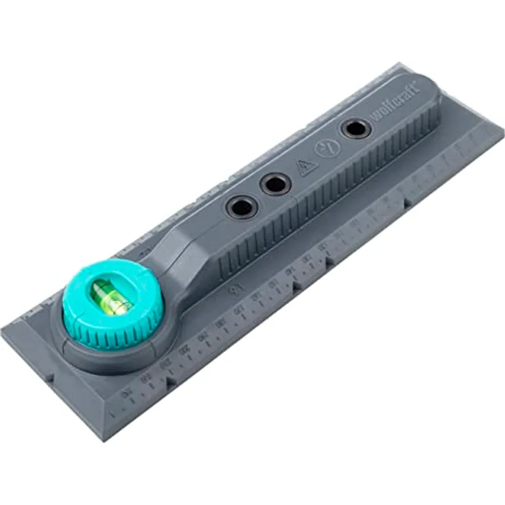 wolfcraft Drill-Jig „Elektro“ I 5976000 I Markier-, Ausricht- und Bohrschablone für Schalter- und Steckdoseninstallationen in Mauerwerk