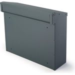 SafePost Safepost 925 Zaunbriefkasten, anthrazitgrau, feinstruktur matt, mit Entnahme hinten