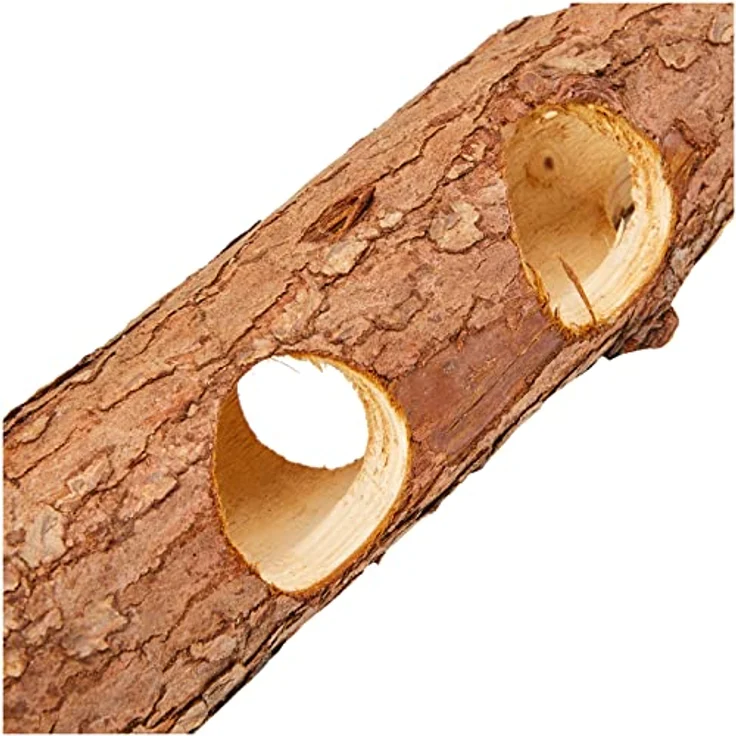 TRIXIE Natural Living Röhrentunnel, Rindenholz, ø 7 × 30 cm, 6131, 100% Naturmaterialien, ohne Harzkanäle – Bild 3