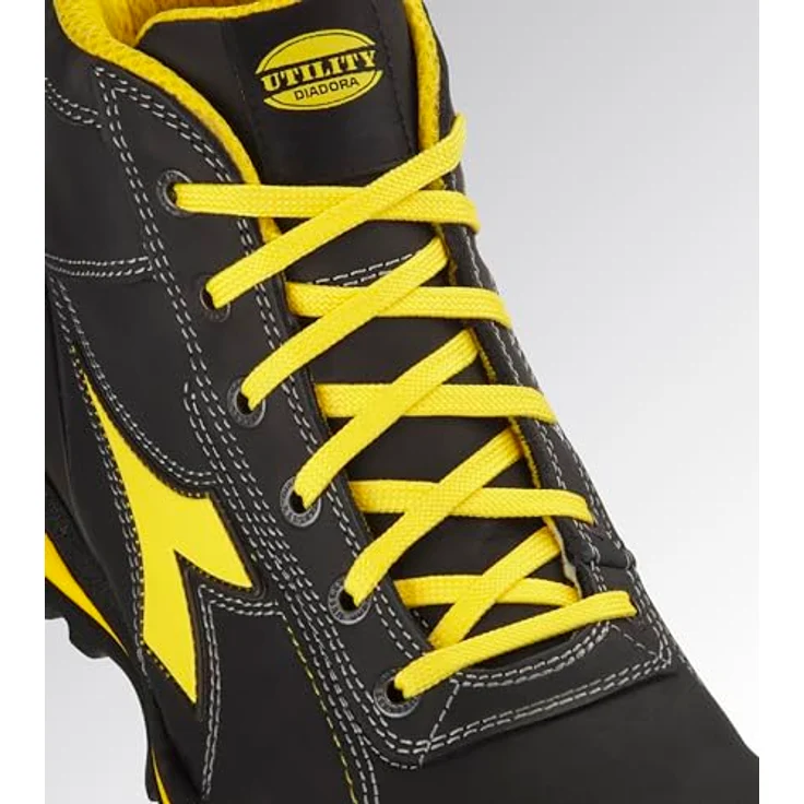 Diadora GLOVE MID S3S FO HRO, Sicherheitsstiefel aus wasserabweisendem Nubukleder mit Aluminium-Zehenschutzkappe, atmungsaktivem AirMesh-Innenfutter und Nitrilgummisohle, Größe 46 – Bild 5