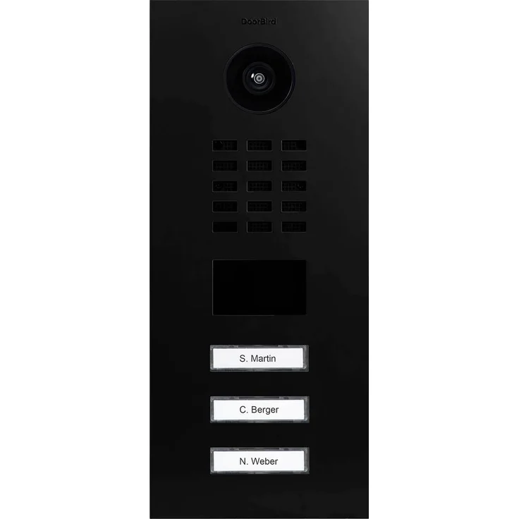 DoorBird D2103V, IP Video Türsprechanlage LAN Außeneinheit mit HD-Qualität, Graphitschwarz (seidenmatt)