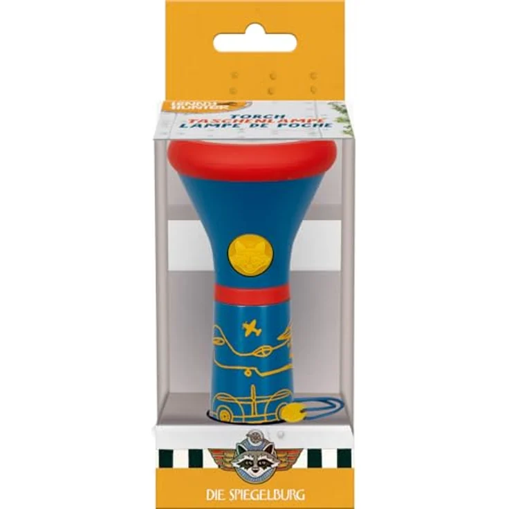 Coppenrath LED Taschenlampe Kinder-Taschenlampe - Lenny Hunter (Set, 1-St., 1), 3 Leuchtmodi: volle Leuchtkraft, 50% Leuchtkraft, Blinken - Robuste Kinder-Taschenlampe mit LED und praktischer Halteschlaufe, blau – Bild 2