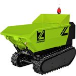 Zipper Elektro-Dumper ZI-ED400, Fernbedienung, 48V, max. Nutzlast 400kg, hydraulische Kippfunktion, Kettenantrieb