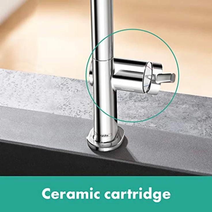 hansgrohe Talis M54 Küchenarmatur Einhebel-Wasserhahn, ComfortZone 220, verstellbarer Schwenkbereich, Keramikmischsystem, Chrom – Bild 2