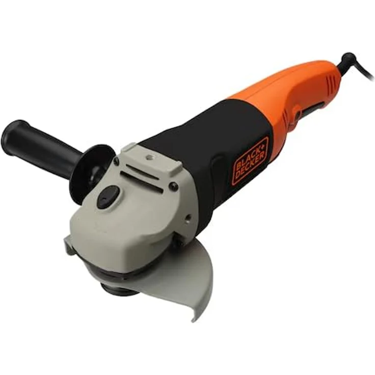 Black+Decker Winkelschleifer (mit 3-Positionen-Zusatzhandgriff, 1200 W, 125 mm, Nullspannungsschalter, Spindelarretierung, Sanftanlauf, rutschfester Gehäusegriff, zum Schleifen, Entrosten) KG1202K – Bild 7