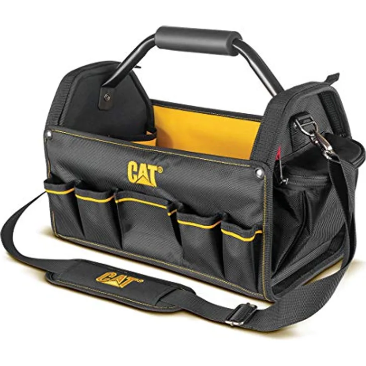 CAT Werkzeugtasche 980208N, robuste Aufbewahrungslösung für Werkzeuge, (L x B x H) 44.5 x 22.8 x 26 cm