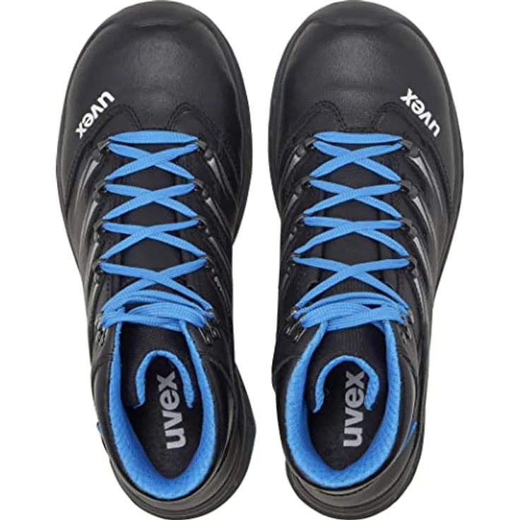 Uvex 2 Trend Sicherheitsstiefel S3, sportlicher Schnürschuh aus wasserabweisendem Glattleder, Größe 44 mit Stahlkappe und rutschhemmender Sohle – Bild 2