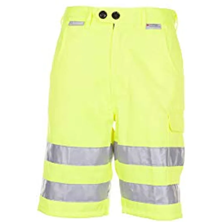 Warnschutz Shorts uni gelb Größe M