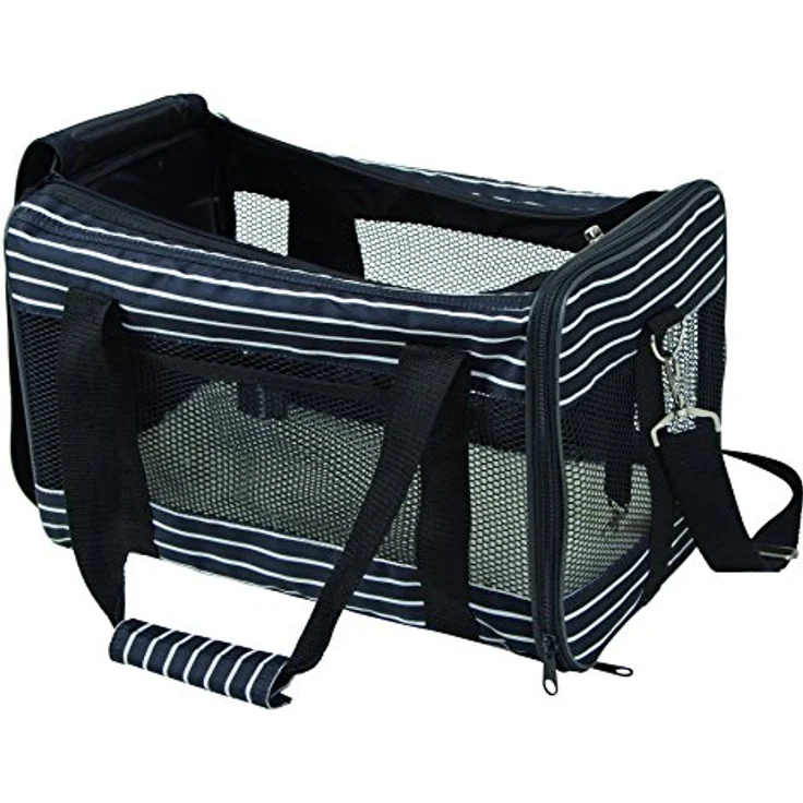 Kerbl 80591 Tragetasche Cuba, 40 x 26 x 28 cm, schwarz/weiß – Bild 4