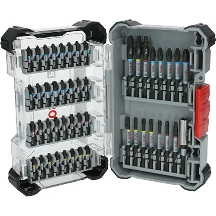 BOSCH PRO Impact Schrauberbit-Set, 48-tlg, modifizierter Stahl, farbcodierte Ringe, stabiler Koffer, 2608521U88 – Bild 1