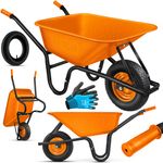 MASKO Schubkarre, 100 Liter bis 250kg, orange