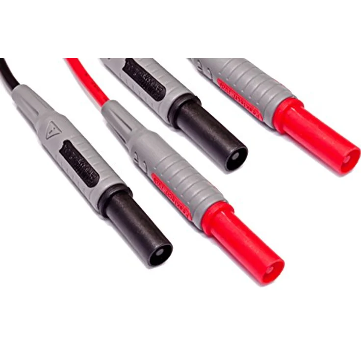 Peak Tech P 8200 Messzubehör Set für Digital Multimeter, Prüfkabel Set, Elektronik Sortiment mit Prüfkabel, Laborleitungen, Messleitungen, Krokodilklemmen, batteriebetrieben - 14-teilig inkl. Tasche - Preisvergleich – Bild 5