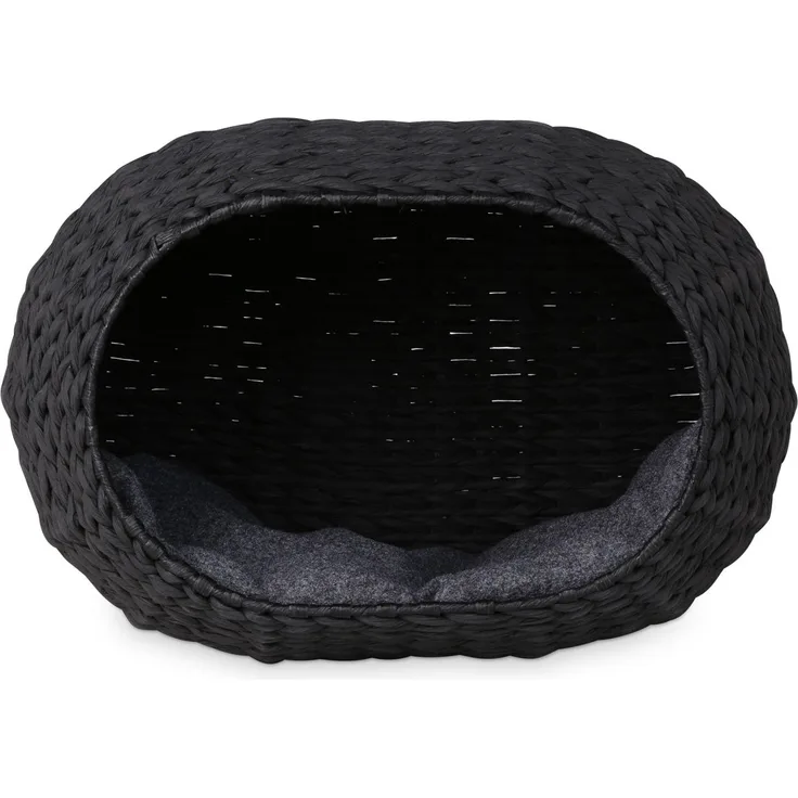 ebi Katzenliege Sunrise Bastgewebe schwarz