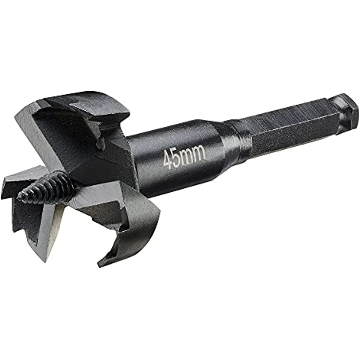 Dewalt Forstnerbohrer Rapidbohrer DT4581-QZ, 45 mm mit 3 extra scharfen Schneidkanten und aggressiver Zentrierspitze für saubere Holzbohrungen – Bild 1