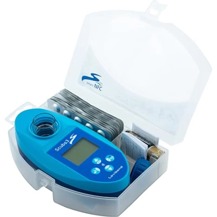 Lovibond Scuba 3s, smarter elektronischer Pooltester mit NFC-Technologie und App-Kompatibilität, speichert bis zu 100 Datensätze – Bild 1