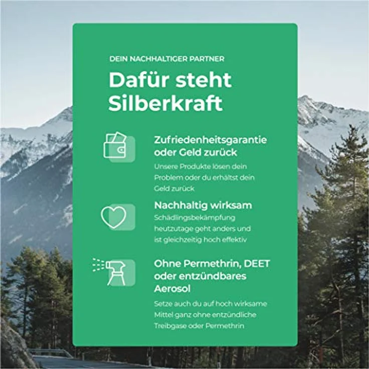 Silberkraft Insektenspray Haut & Körper, 100 ml, Schutz vor Mücken und Zecken bis zu 6 Stunden, ideal für Reisen – Bild 8