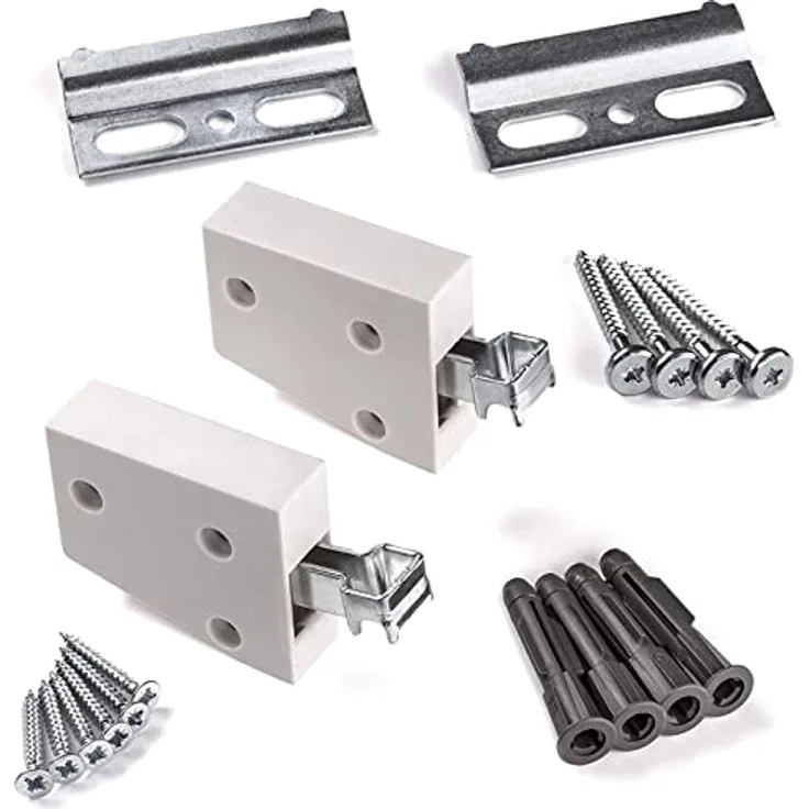 SOTECH Schrankhalter weiß inkl. Aufhängeschienen Oberschrankhalter Belastbarkeit bis 120 kg - Preisvergleich