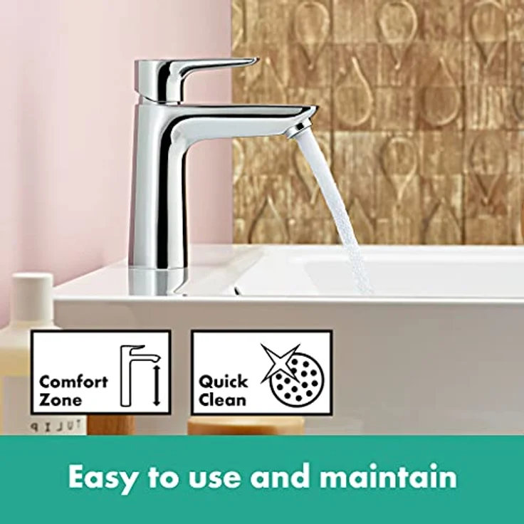 hansgrohe Talis E 110, Spültischarmatur mit ComfortZone 110, Normalstrahl und Zugstangen-Ablaufgarnitur – Bild 4
