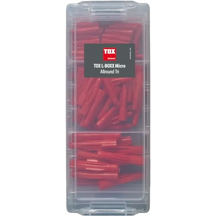 TOX L-BOXX Micro Allround Sortierbox mit Allzweckdübel TRI, 95-tlg, transparent – Bild 2