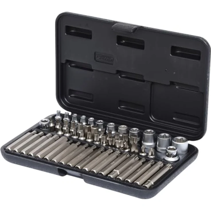 KS Tools 911.4305 Bit-Set, Chrom Vanadium in stabilem Kunststoffkoffer, matt satiniert – Bild 2